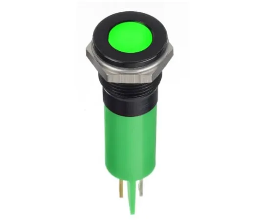 63-6950-46 RS PRO Green Indicator, 24 V dc, 12mm Mounting Hole Size, Faston, Solder Lug Termination, IP67 124-6405