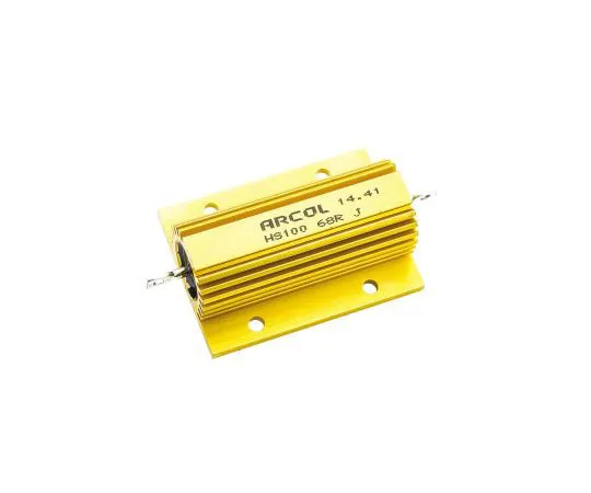 63-7351-52 Arcol HS100 Series Aluminium Ho***d Axial Wire Wound Panel Mount Resistor, 68Ω ±5% 100W HS100 68R J