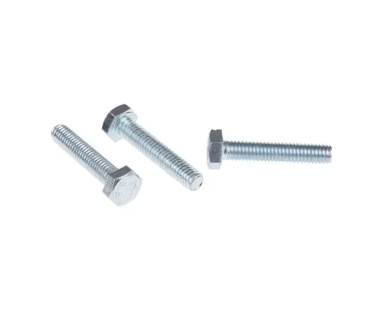 63-6695-61 RS PRO M6 x 30mm Hex Screw Zinc plated & clear Passivated Steel 527-454