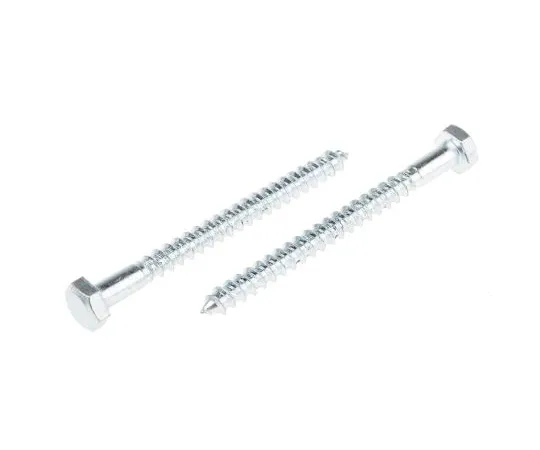 63-6732-82 RS PRO Hex Coach Screw, Steel Bright Zinc Plated, 6mm x 70mm 824-935