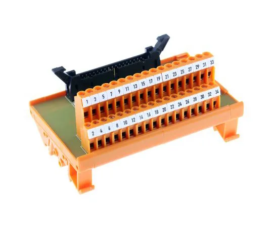 63-6643-68 RS PRO, 34 Pole IDC Connector Interface Module, DIN Rail Mount 424-462