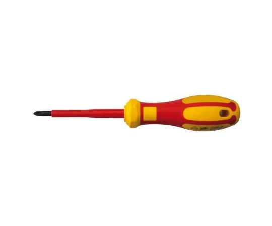 63-6979-07 RS Pro, VDE 1000V Approved Phillips Insulated Screwdriver PH1 Tip 80 mm Chrome Vanadium Molybdenum Steel 125-3084