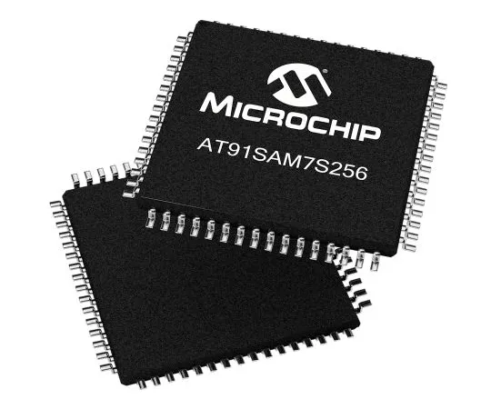 63-7014-49 Microchip, 32bit ARM7TDMI Microcontroller, 55MHz, 256 kB Flash, 64-Pin LQFP AT91SAM7S256D-AU