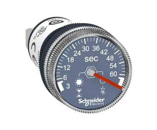 63-7038-58 Schneider Electric Single Timer Relay, Screw, 3 → 60 s, 110 → 230 V ac/dc XB5DTGM3