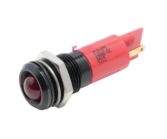 63-6581-58 RS PRO Red Indicator, 24 V ac/dc, 14mm Mounting Hole Size, Tab Termination, IP67 203-975