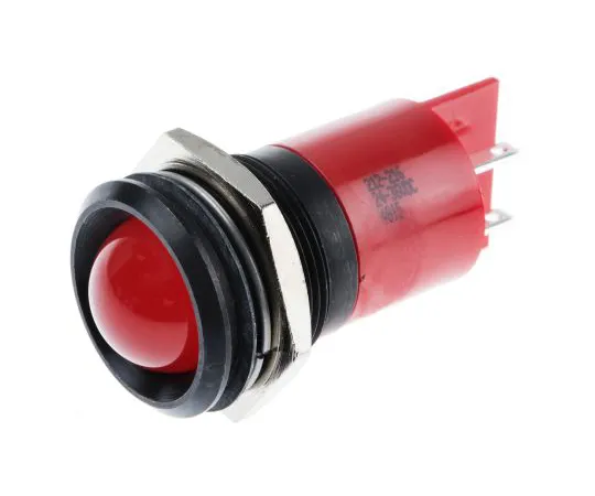 63-6587-96 RS PRO Red Indicator, 24 → 36 V dc, 22mm Mounting Hole Size, Tab Termination 212-216
