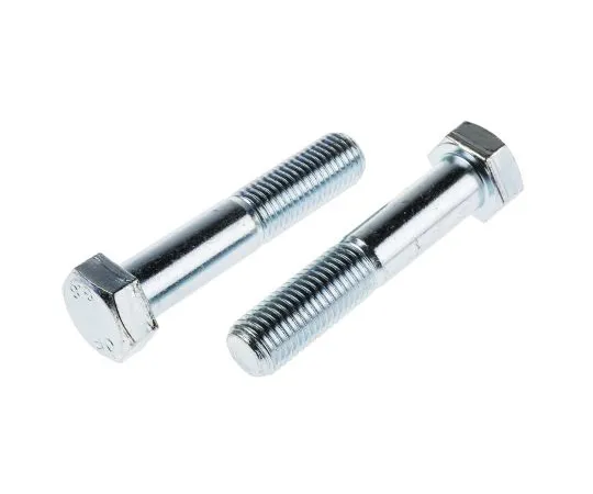 63-6611-07 Clear Passivated, Zinc Steel Hex Bolt, M20 x 100mm 277-569