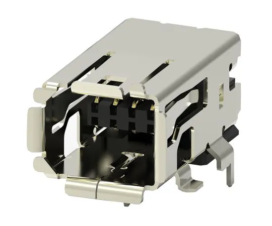 63-7001-25 TE Connectivity Surface Mount Right Angle Mini I/O Connector Female, 8 Way, Shielded 2294417-1