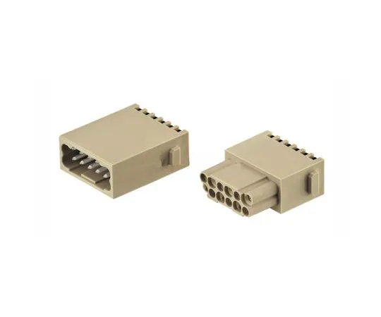 63-6974-85 Han-Modular Series Female Module With Contacts, 12 Way, 2 Row, Rated At 10A, 250 V, Han DD 9140122734