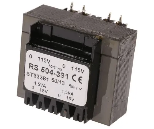 63-6680-29 15V ac 2 Output Through Hole PCB Transformer, 3VA 504-391