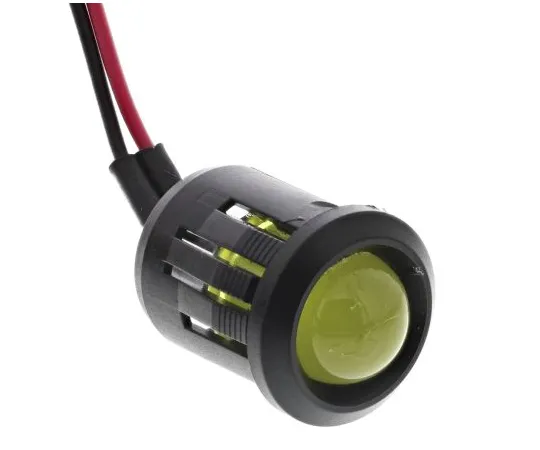 63-6581-90 RS PRO Yellow Indicator, 24 V dc, 14mm Mounting Hole Size, Lead Wires Termination 204-445