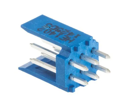 63-6698-43 Header-amplifier module for connecting boards 6 poles 2.54 mm 2 rows straight 281739-3