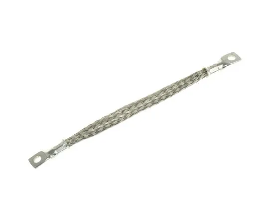 63-6673-83 RS PRO Braided Earth Lead, M5 Stud Size, 24 x 11 x 0.2 mm, 150mm BS EN 13602:2002, BS4109 489-204