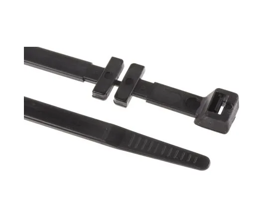63-6599-36 RS PRO Black Cable Tie Nylon Cable Tray, 320mm x 7.6 mm 233-196