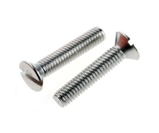63-6695-52 RS PRO, M4 Countersunk Head, 20mm Stainless Steel Slot A2 304 Plain 527-202