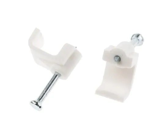 63-6599-72 RS PRO Cable Clip White Nail PE Rectangular Cable Clip 233-584