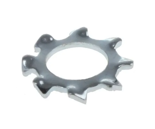 63-6610-40 Bright Zinc Plated Steel External Tooth Lock Washer, M5 276-875