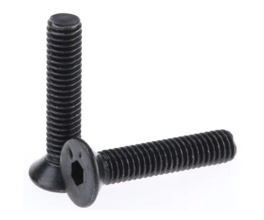 63-6615-07 RS PRO M4 x 20mm Hex Socket Countersunk Screw Black, Self-Colour Steel 292-445