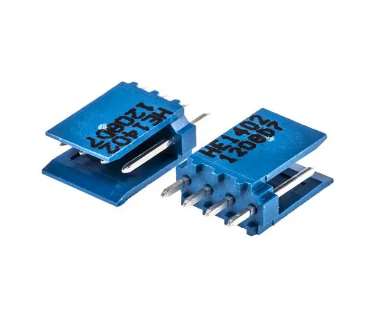 63-6698-39 Header-amplifier module for connecting boards 4 poles 2.54 mm 1 row straight 281695-4