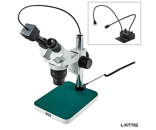 64-5106-97 Stereomicroscope (for PC) Microscope: 5/10/20×| Camera: 45~165× L-KIT762