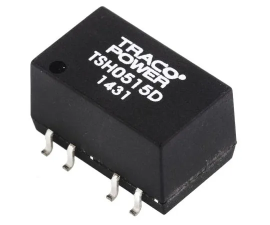 63-7350-59 TRACOPOWER TSH 2W Isolated DC-DC Converter Surface Mount, Voltage in 4.5 → 5.5 V dc, Voltage out ±15V dc TSH 0515D