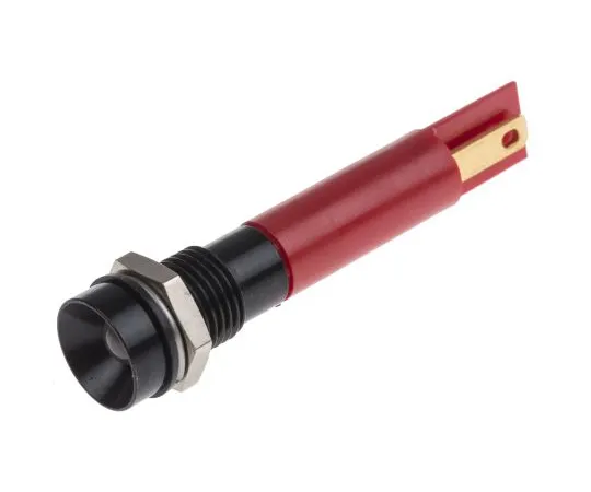 63-6588-16 RS PRO Red Indicator, 24 V ac/dc, 8mm Mounting Hole Size, Solder Tab Termination, IP67 212-402