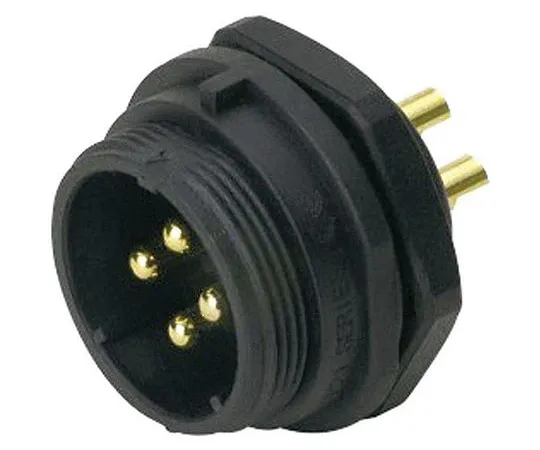 63-7026-03 RS PRO Panel Mount Connector, 4 contacts Socket 131-6372