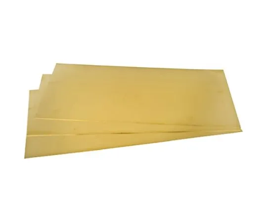 63-6727-41 Brass Solid Metal Sheet, 600mm L, 300mm W, 1.6mm Thickness 771-077