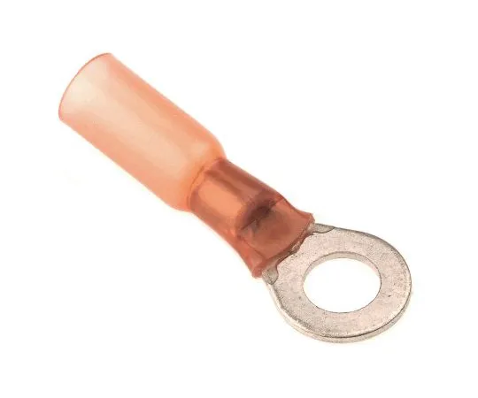 63-6657-07 Insulated Round Crimp Terminal Stud Diameter: M5 Red DuraSeal Series 22 AWG to 18 AWG DR-2-50
