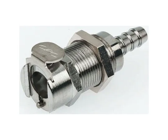 63-7326-47 Straight Male Hose Coupling Coupling Body - Valved, Panel Mount, Brass LCD16006