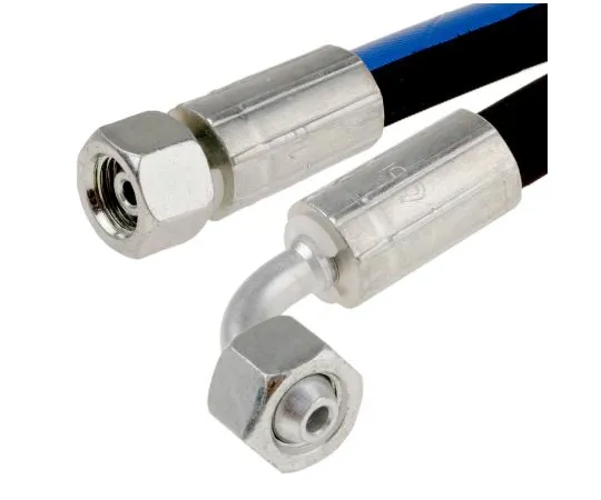 63-6762-97 1158mm Synthetic Rubber Hydraulic Hose Assembly, 330bar Max Pressure 110-2223