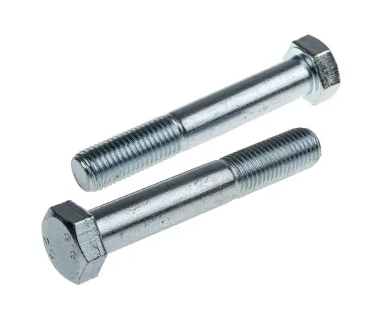 63-6612-30 Clear Passivated, Zinc Steel Hex Bolt, M16 x 100mm 279-947
