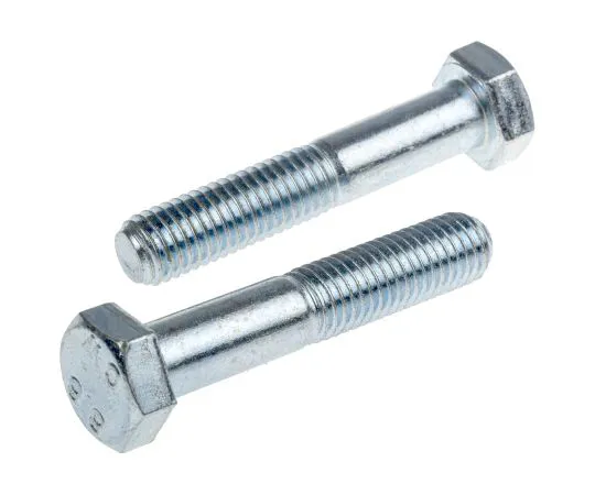 63-6612-18 Clear Passivated, Zinc Steel Hex Bolt, M12 x 65mm 279-802