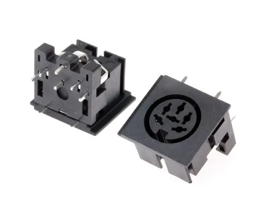 63-6674-42 RS PRO 6 Pole Right Angle Din Socket, 2A, 100 V ac, Push-In 491-033