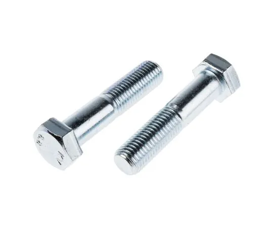 63-6611-05 Clear Passivated, Zinc Steel Hex Bolt, M20 x 90mm 277-553