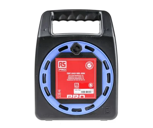 63-6984-35 RS PRO Black Test Lead Extension Reel, 50m Cable Length 125-3743