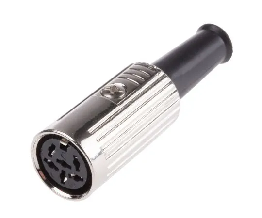 63-6674-57 RS PRO 6 Pole Din Socket, 1A, 100 V ac, Push Lock 491-223