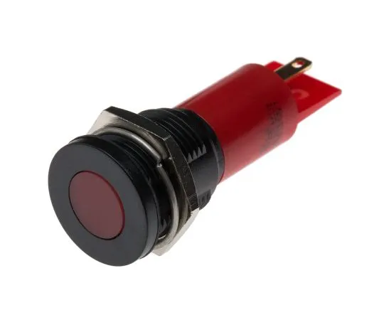63-6583-07 RS PRO Red Indicator, 230 V ac, 16mm Mounting Hole Size, Solder Tab Termination, IP67 206-205