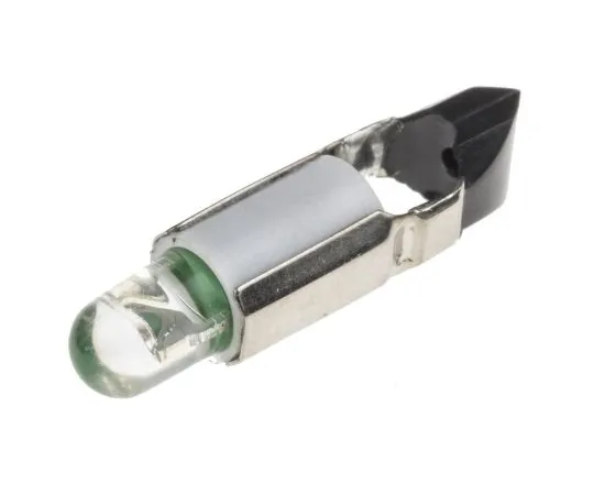 63-6586-34 LED Reflector Bulb, Telephone Slide, Green, Single Chip, 5.5mm dia., 24V ac/dc 210-068