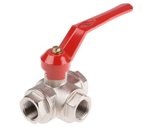 63-6671-38 RS PRO Brass Reduced Bore Ball Valve 3/4 in BSP 3 Way 486-328