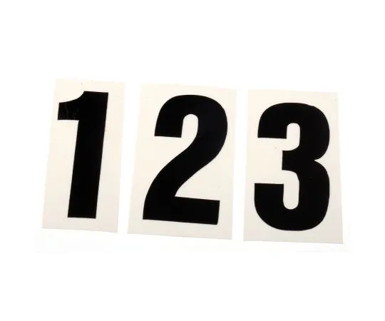 63-6690-21 RS PRO Black Numeric Label, 30mm 514-830