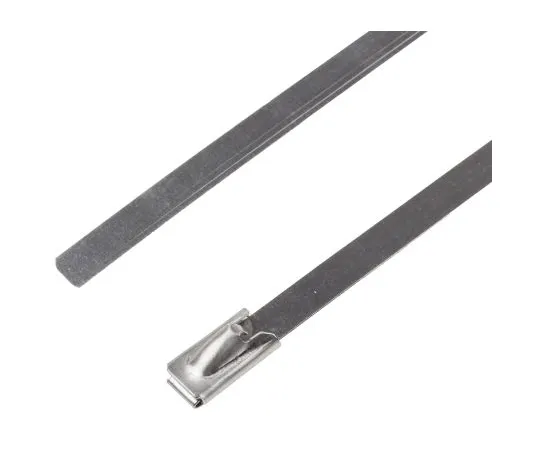 63-6895-24 RS PRO Steel Cable Tie Stainless Steel Roller Ball, 200mm x 4.6 mm 123-5034