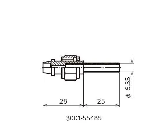 60-3362-41　［Discontinued］Piping Sleeve for Hitachi Vevicon 1/4 inch
