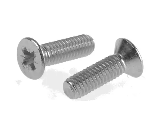 63-6696-55 RS PRO, M6 Countersunk Head, 20mm Stainless Steel Pozidriv A2 304 Plain 529-040