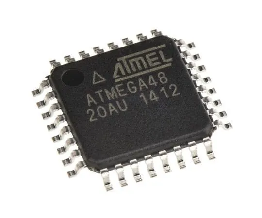 63-7022-06 Microchip, 8bit AVR Microcontroller, 20MHz, 4 kB Flash, 32-Pin TQFP ATMEGA48-20AU
