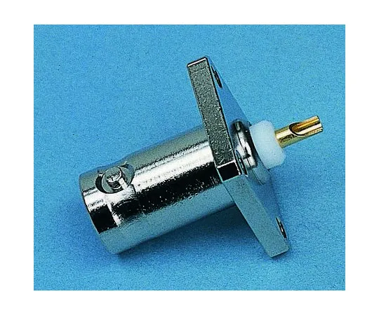 63-7328-57 Telegartner Straight 50Ω Flange Mount Bulkhead Fitting BNC Connector, jack, Nickel, Solder Termination J01001A0613
