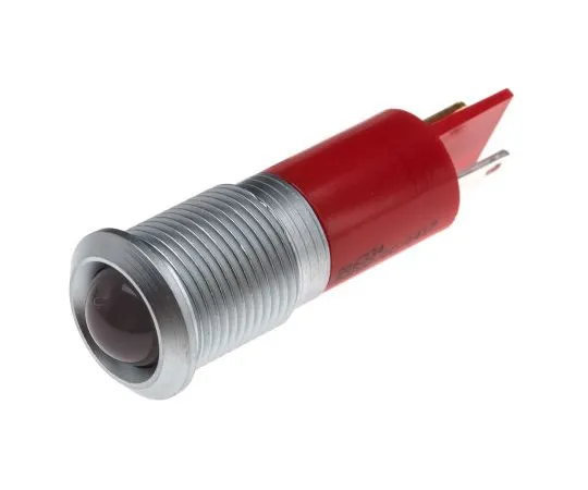 63-6583-17 RS PRO Red Indicator, 12 V, 14mm Mounting Hole Size, Solder Tab Termination, IP67 206-334