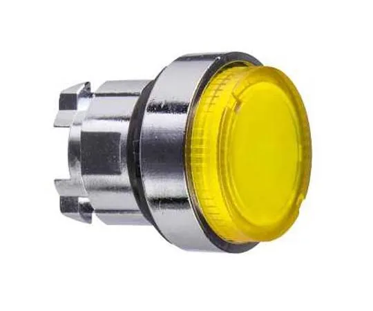 63-7038-75 Schneider Electric Harmony XB4 Series, Yellow Push Button Head, Spring Return, 22mm Cutout ZB4BH83