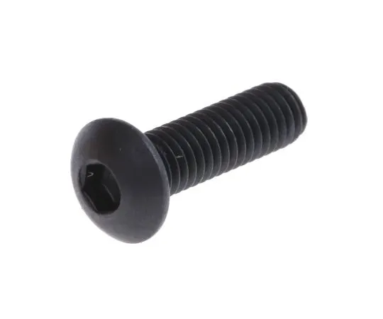 63-6612-65 RS PRO M3 x 10mm Hex Socket Button Screw Black, Self-Colour Steel 281-192