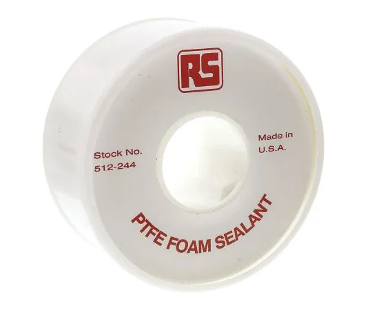63-6687-88 RS PRO White PTFE Tape, 2m x 7mm x 2.5mm 512-244
